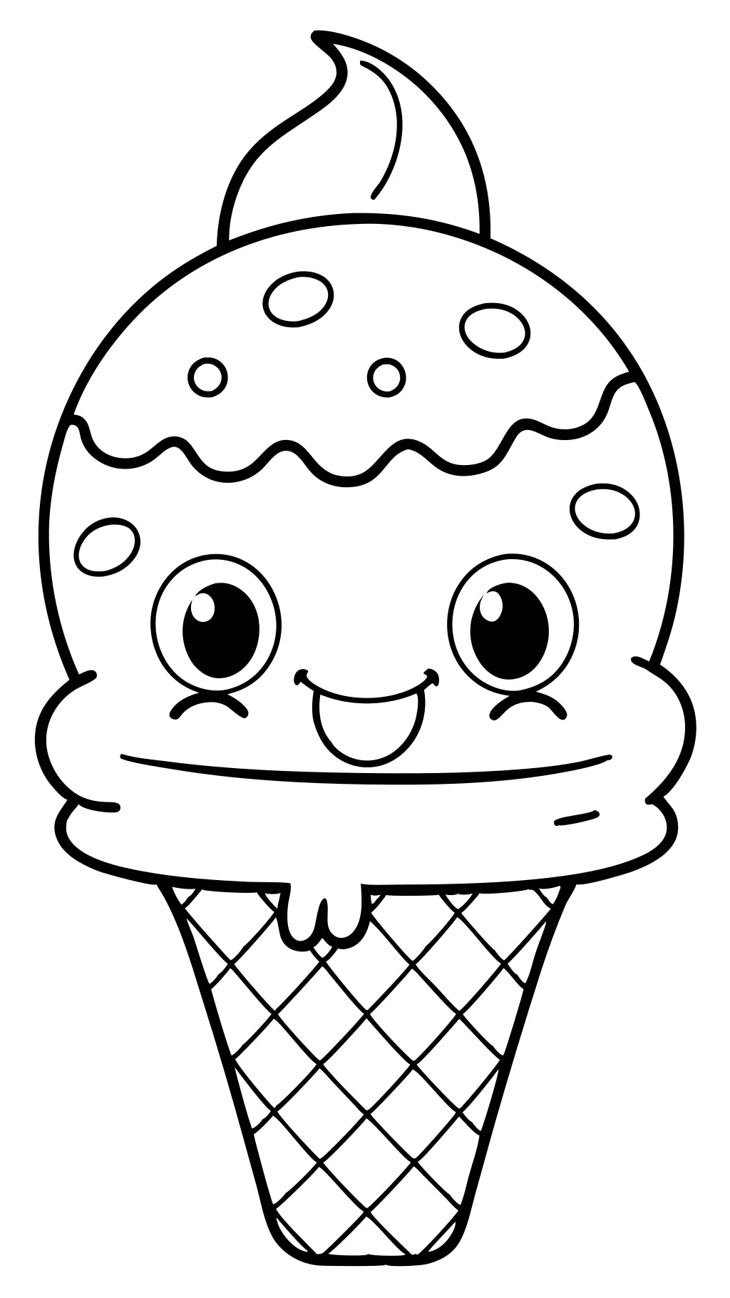 ice cream color pages printable free